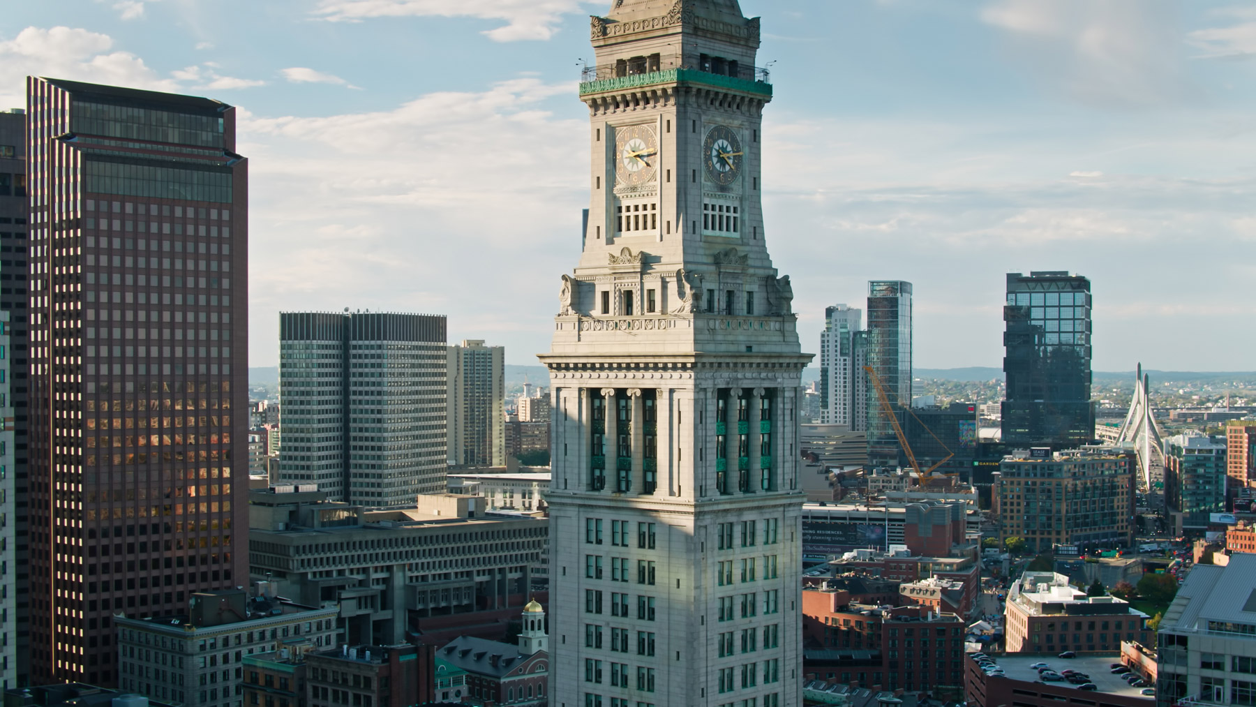 Boston skyline near the Engel and Feldmann office